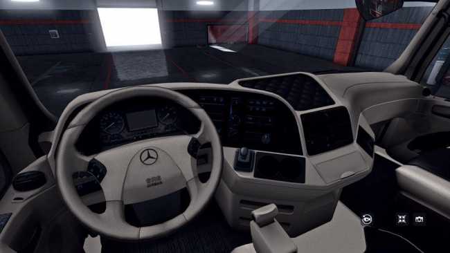 Mercedes Benz Actros 2009 Lux Interior 1 35 X Ets2 Mods