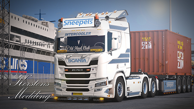 Scania R500 Sneepels transport skin - ETS2 mods | Euro truck simulator