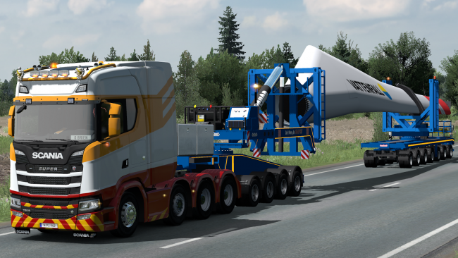 Tons Wind Blade Mega Transport Ets Mods Euro Truck Simulator