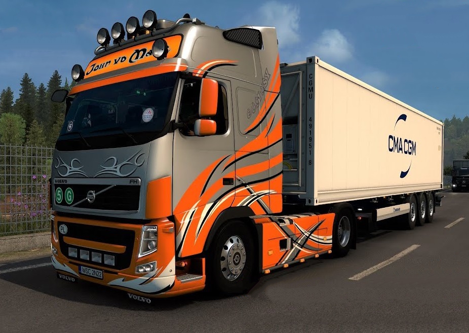 Volvo Fh13 460 Es And Bdf Tandem Chassis By Nikola 1 38 X Ets2 Mods