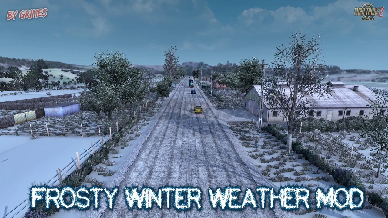 Frosty Winter Weather Mod V8.0 By Grimes (1.39.x) - ETS2 Mods | Euro ...