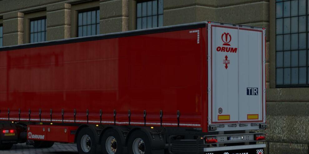 Red Orum Trailer 1.39 T.i.r. - Ets2 Mods 