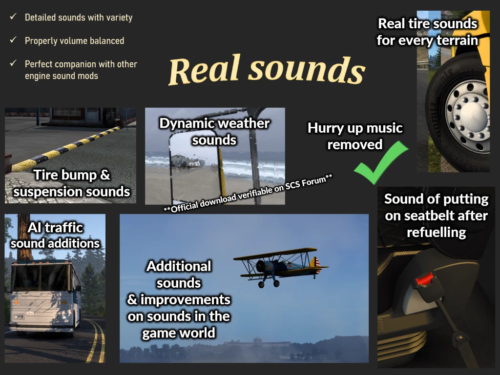 Sound Fixes Pack V X Ets Mods Euro Truck Simulator