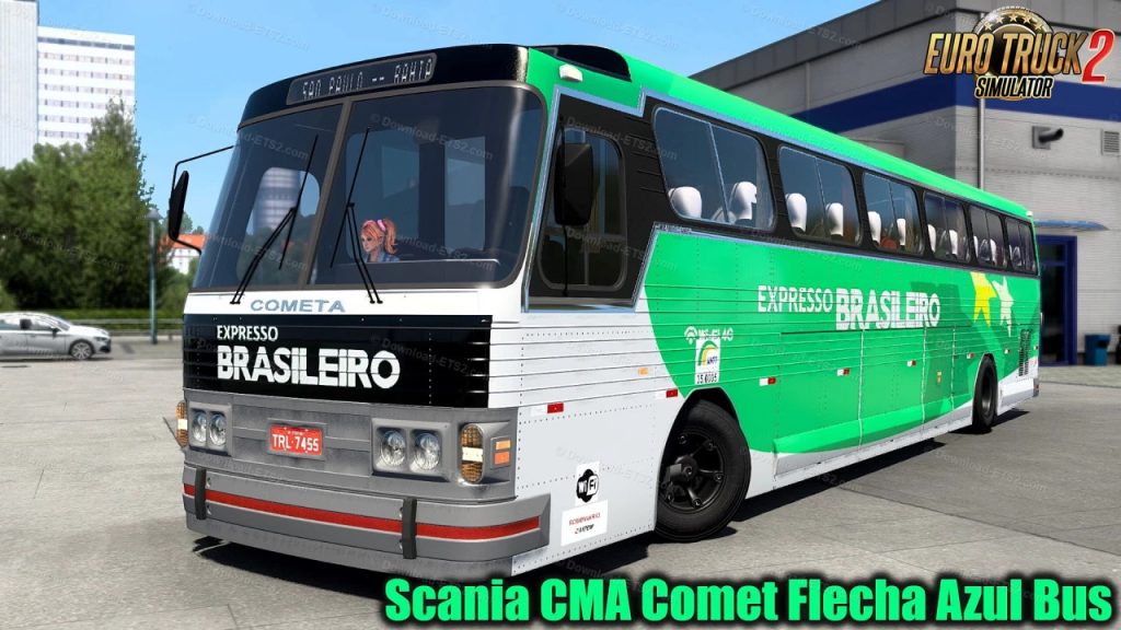 SCANIA CMA COMET FLECHA AZUL BUS V3.25 1.41.X - ETS2 mods | Euro truck