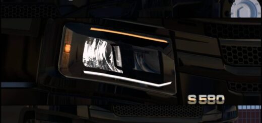 Custom Smoked Headlamps for SCS Scania NG R & S