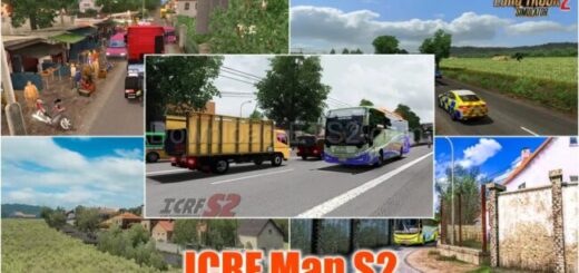 Map ICRF Reworked only for ETS2 1.57