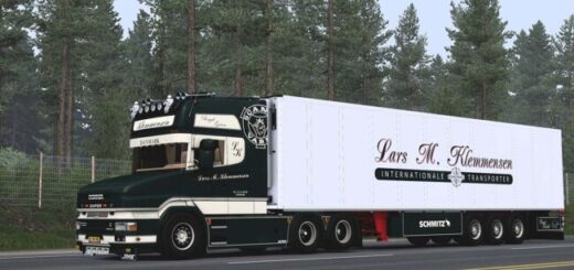 Scania T580 Klemmensen + Trailer v8.0 1.57