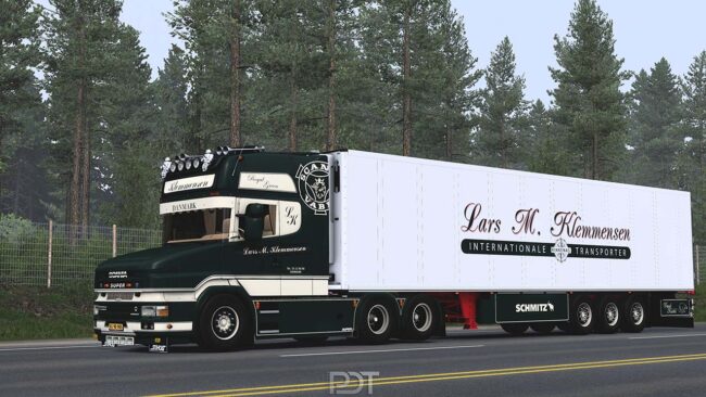 Scania T580 Klemmensen + Trailer v8.0 1.57