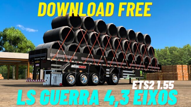 reboque Guerra LS e 4 eixos