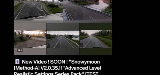 Snowymoon [Method-A] V2-Late 🍂 Early ❄️ "Advanced Level Realistic Settings Series Pack" ETS2/1.57.