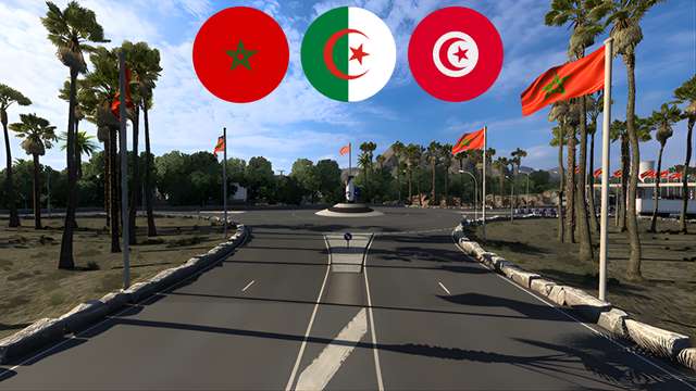 Africa Map – Morocco, Algeria & Tunisia v1.57
