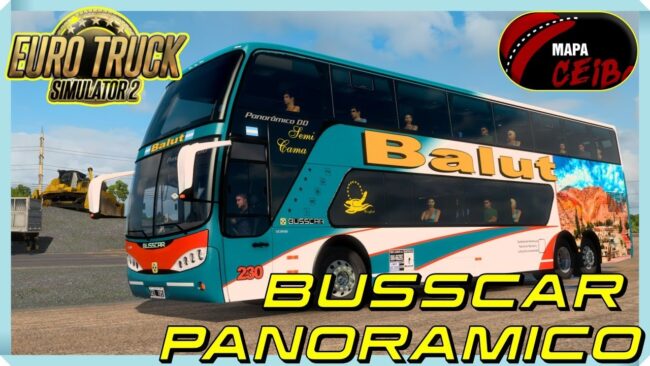 BUSSCAR PANORÂMICO DD SCANIA 6X2 + PACK DE SKINS ARGENTINAS