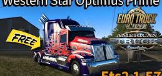 WESTERN STAR 5700XE OPTIMUS PRIME v1.0 ETS2 1.57.X