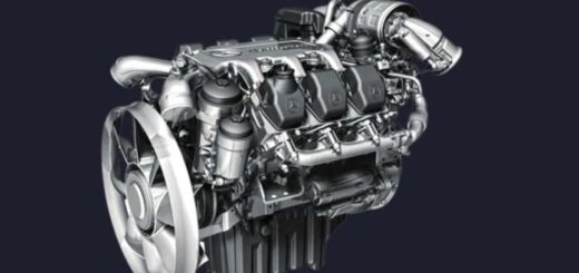Mercedes Benz Actros V6 Open pipe sound