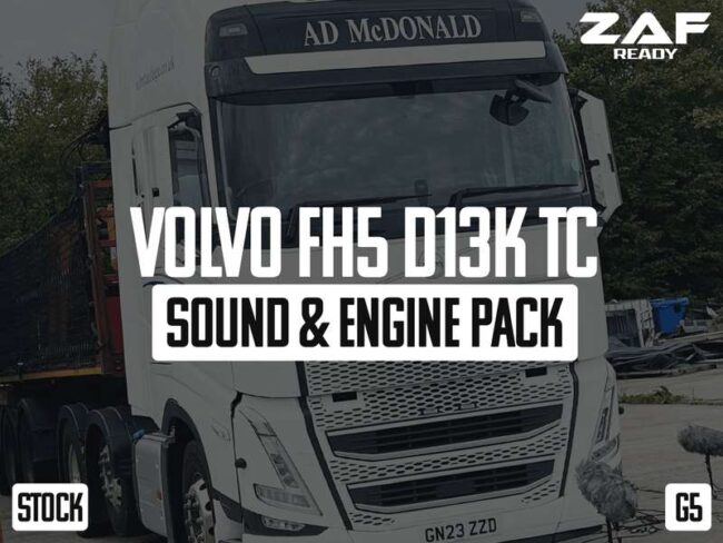 Volvo FH5 D13K500TC Sound & Engine Pack v1.2 1.57