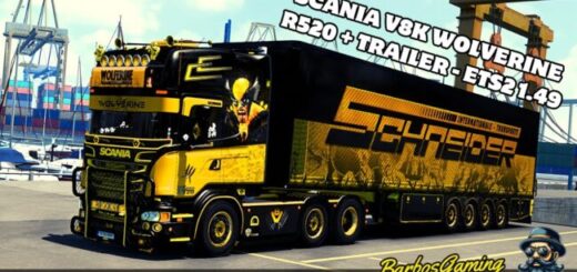 Scania V8K R520 Wolverine (+Trailer) v1.0 1.57x