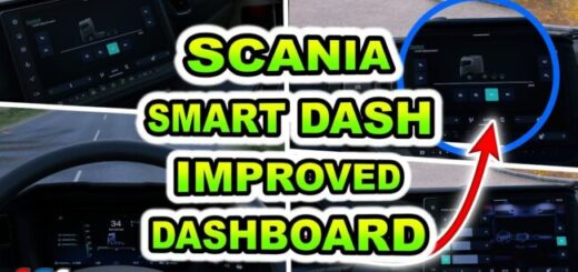 Scania Smart Dash Improved Dashboard v1.6 1.57