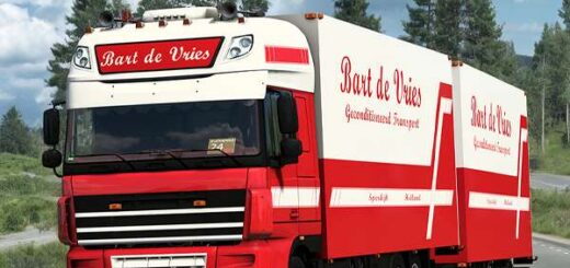 DAF XF 105 + Trailer "Bart De Vries" v9.0 1.57