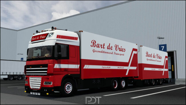 DAF XF 105 + Trailer "Bart De Vries" v9.0 1.57