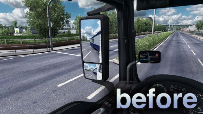 True Mirror FOV for ETS2 1.58