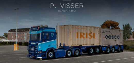 Scania R650 + Trailer "P.Visser" v4.0