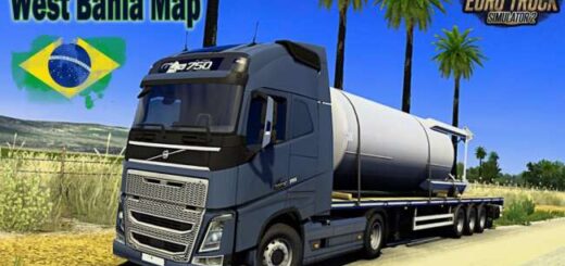 West Bahia Map Of Brazil For ETS2 1.58