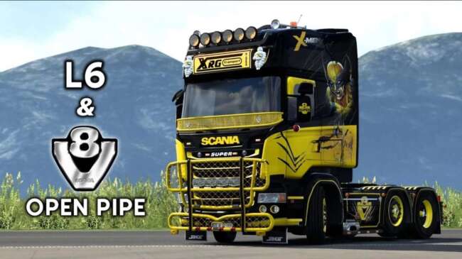 Scania L6 & V8 Open pipe with FKM System v9.0