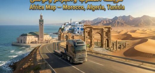 Africa Map – Morocco, Algeria, Tunisia v26.2 | ETS2 1.58