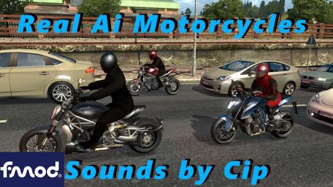 Real Ai Motorcycles Sounds 1.58 (addon to Motorcycles pack by Jazzycat v6.5.*)
