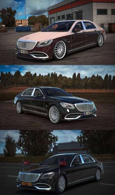 Mercedes Maybach S650 Car Mod – ETS2 (1.50 – 1.58.x)