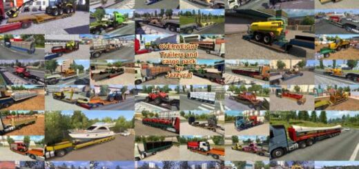 Overweight Trailers and Cargo Pack by Jazzycat v11.10.1