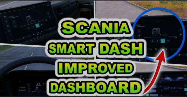 Scania Smart Dash Improved Dashboard v1.6 [1.58]