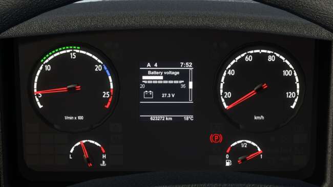 Scania Old Panel Realistic Dashboard Computer v1.58