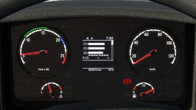 Scania Old Panel Realistic Dashboard Computer v1.58