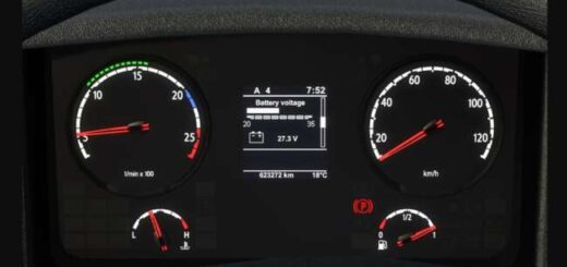 Scania Old Panel Realistic Dashboard Computer v1.58