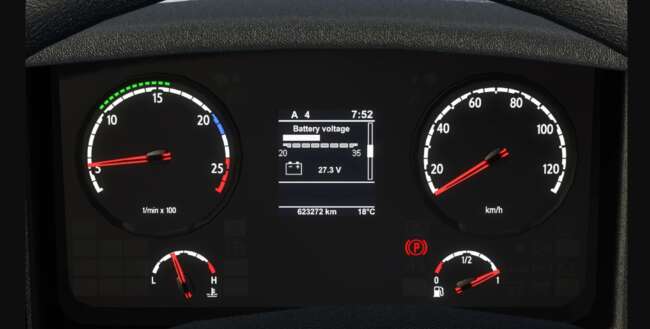 Scania Old Panel Realistic Dashboard Computer v1.58