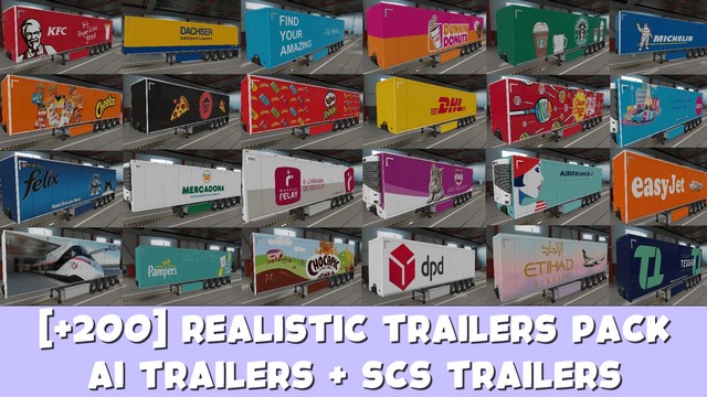 [+200] Realistic Trailers Pack (Owned + AI Regional) *France Update*