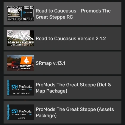 Road to Caucasus + ProMods The Great Steppe Road Connector v1.9