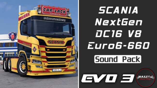 2022 Scania NextGen 660 DC16 V8 Sound Pack v1.2