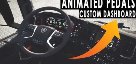 Animated Steering Wheel, Pedals + Custom Dashboard v1.58