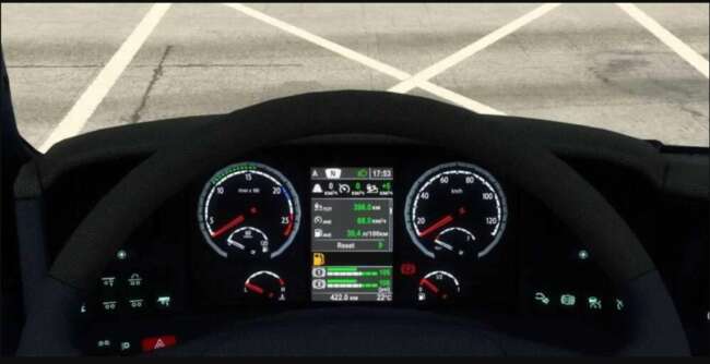 Scania R 2009 and Streamline Improved Dashboard V1.58