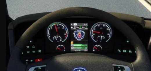 Scania R 2009 and Streamline Improved Dashboard V1.58