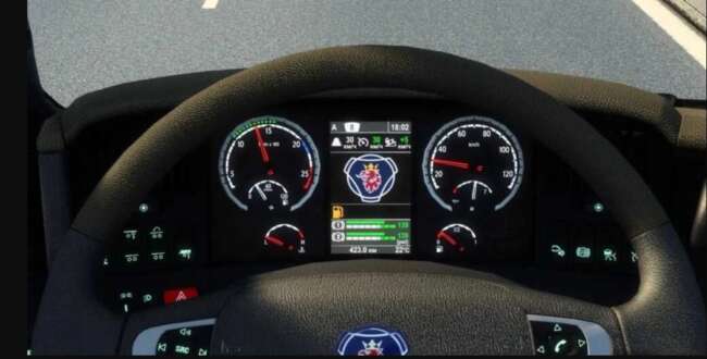 Scania R 2009 and Streamline Improved Dashboard V1.58