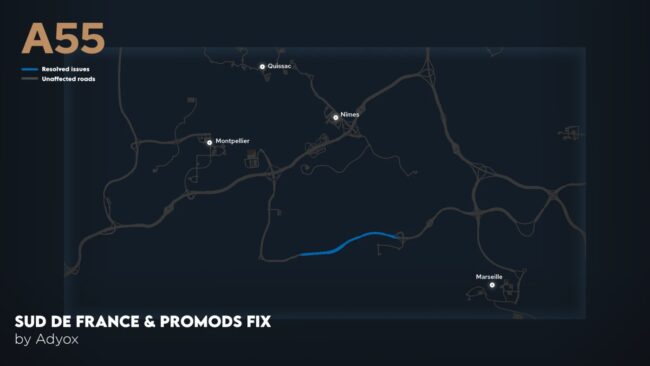 Sud de France & Promods Fix v1.1.1 1.58