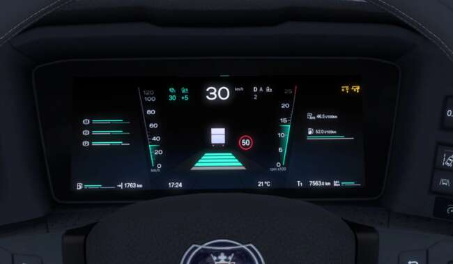 Realistic Scania SmartDash v1.651