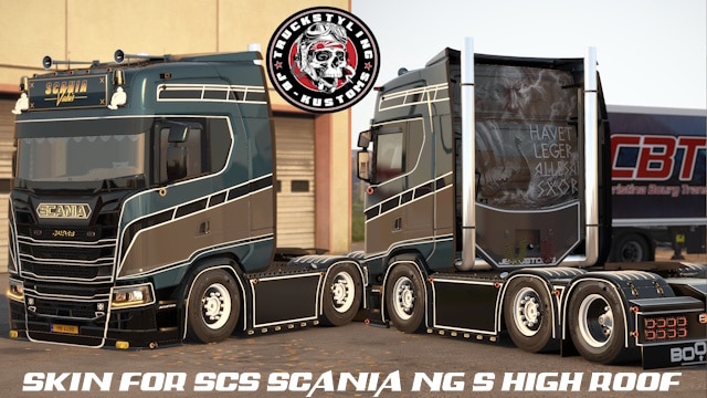Skin for SCS Scania NG S high roof with Venus Parts v1.2