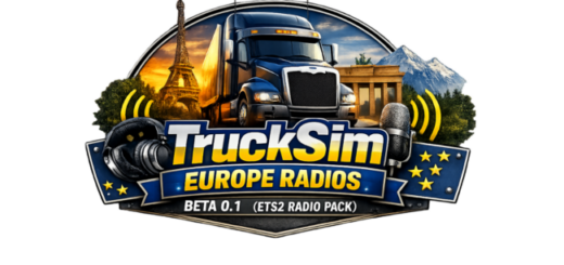 TruckSim Europe Radios – Beta 0.1 (ETS2 Radio Pack)