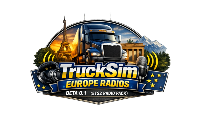 TruckSim Europe Radios – Beta 0.1 (ETS2 Radio Pack)