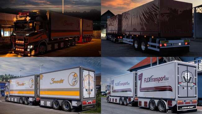 Scania R580 (+Trailer) Megamod v1.6 (1.58x)