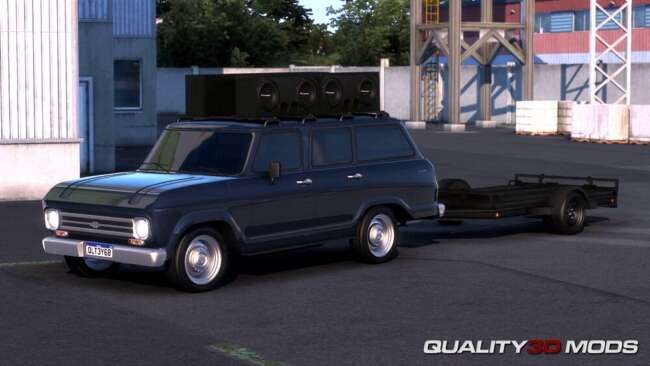 1973 Chevrolet Veraneio + Trailer v1.58